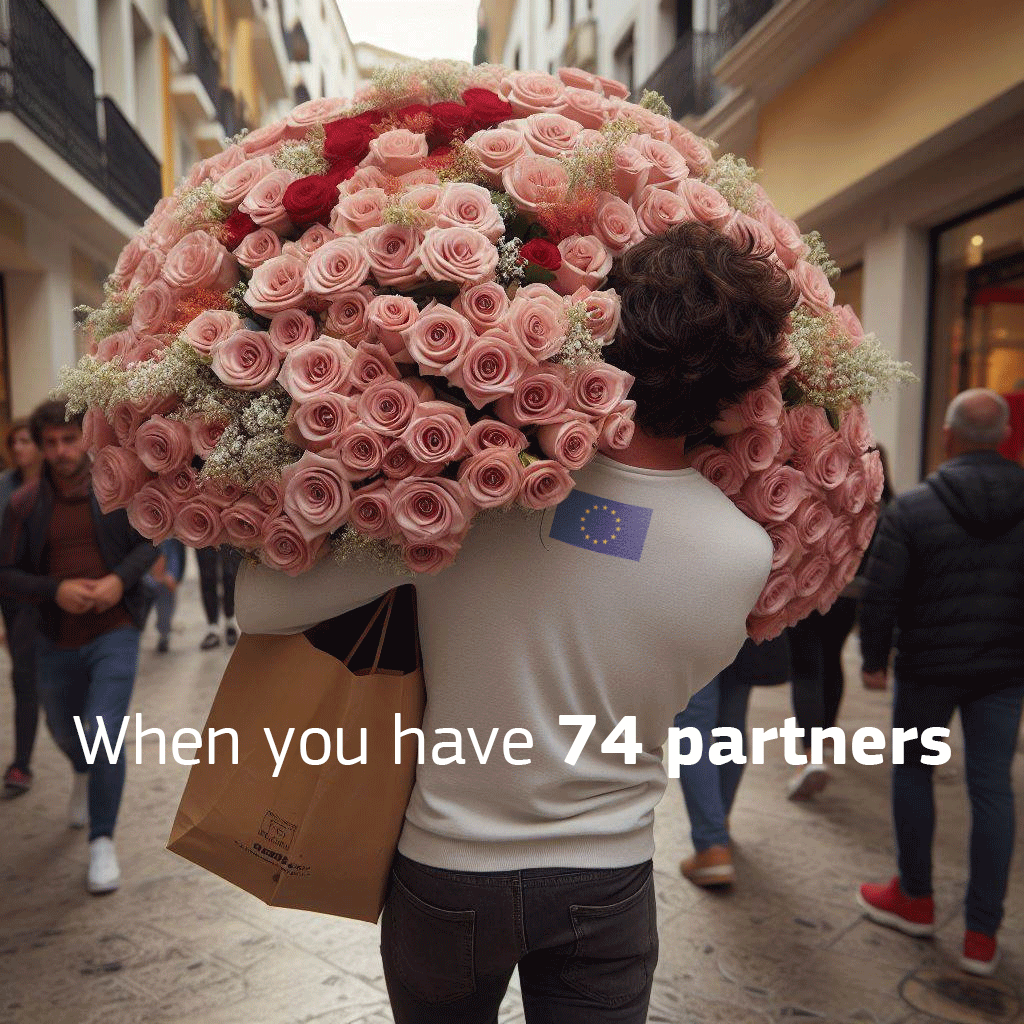 Trade_EU's tweet photo. 🌹💝🇪🇺 We are spreading the love today.

With 42 preferential trade agreements with 74 partners all across the world, we are taking #TradeValentine global. 🇪🇺💝🌹 https://t.co/DFAcQeryzU