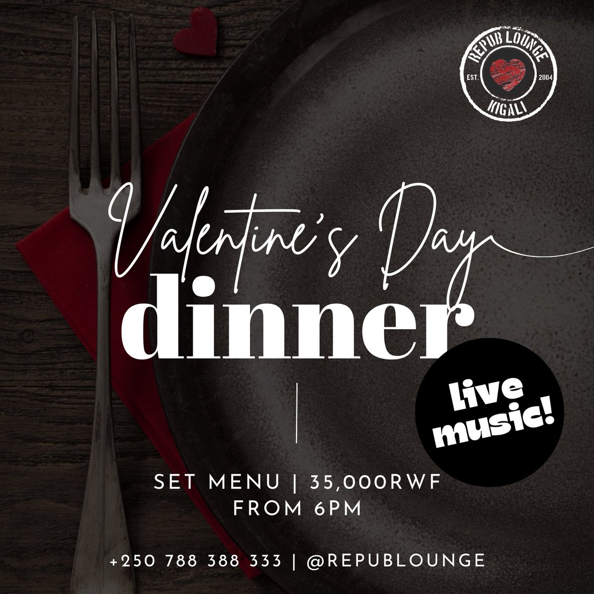republounge's tweet photo. We love an excuse to create a special occasion menu! Join us tonight for a delicious love-day dinner, with live music (and happy hour drinks🍷)! #valentinesday #galentines https://t.co/TDXNCxABDu