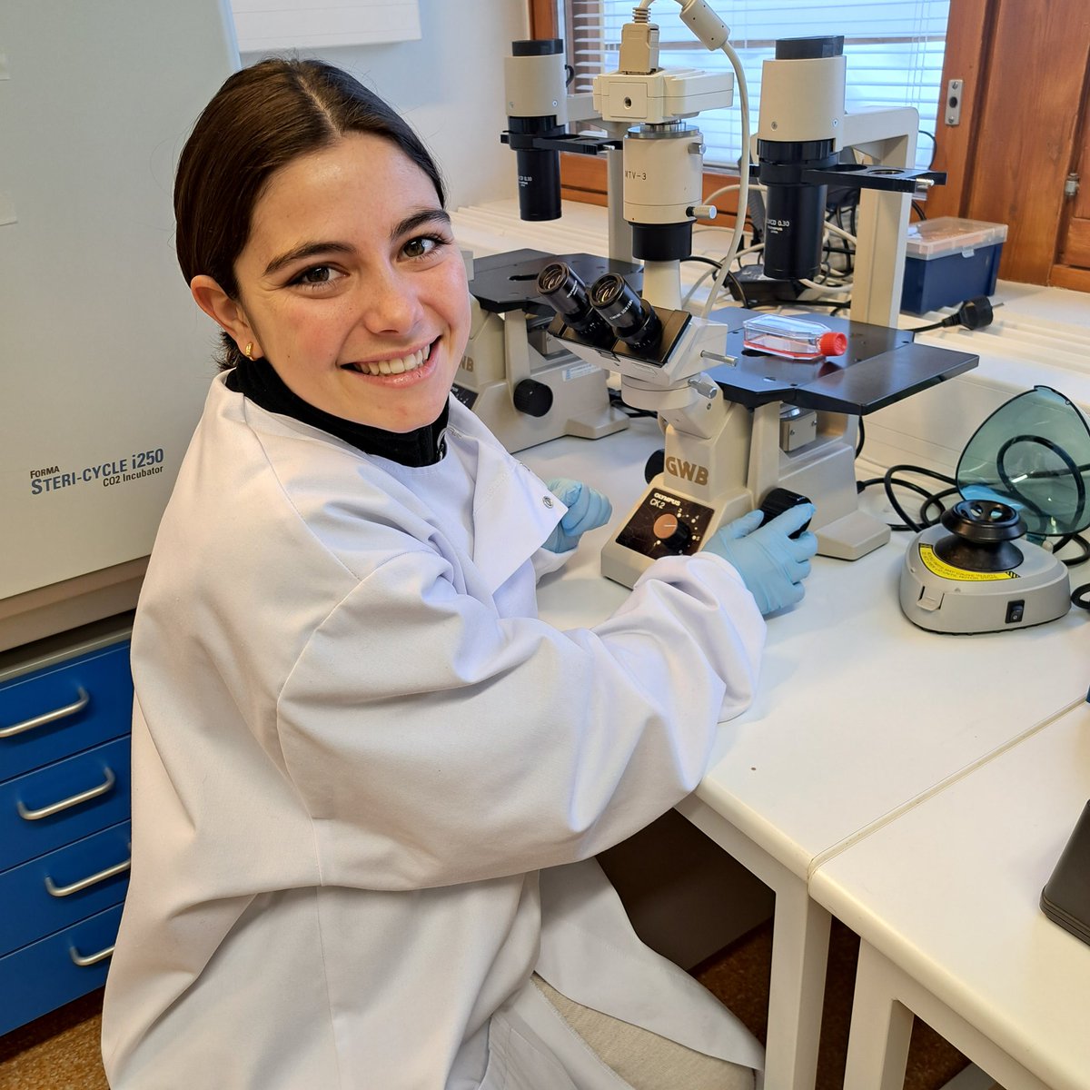 Sanna Pasonen-Seppänen (@pasonensanna) on Twitter photo Last week a new #Erasmus student from Barcelona started in my lab. Great to have you here Bet Corominas. Bet is going to study the #EV -mediated interaction of M1 #macrophages and #melanoma cells. <a href="/UniEastFinland/">University of Eastern Finland</a> <a href="/UEF_Biomed/">UEF Institute of Biomedicine</a> Last week a new #Erasmus student from Barcelona started in my lab. Great to have you here Bet Corominas. Bet is going to study the #EV -mediated interaction of M1 #macrophages and #melanoma cells. <a href="/UniEastFinland/">University of Eastern Finland</a> <a href="/UEF_Biomed/">UEF Institute of Biomedicine</a>