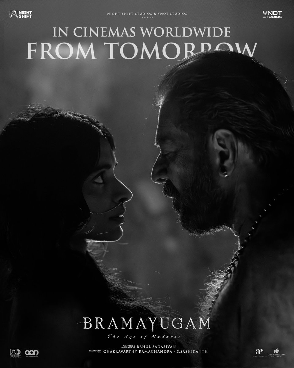 #Bramayugam In Cinemas Worldwide FROM TOMORROW 
#BramayugamFromFeb15 
#Mammootty𓃵