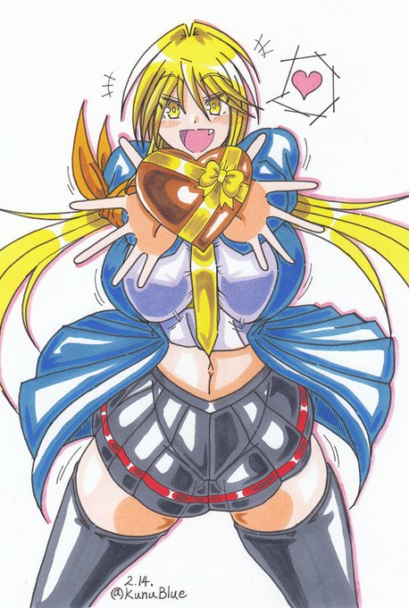 さっちんでバレンタインデーイラストを描きました。 