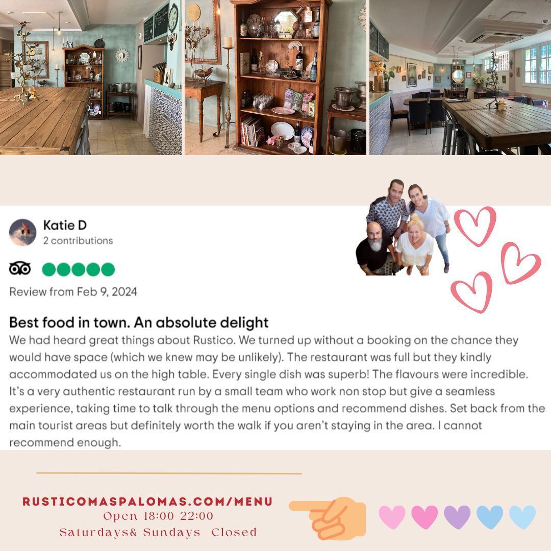 RusticoTapas's tweet image. #tapasfoodies #tapasreview #customerlove - thanks so much for sharing your joy * table reservations recommended - we are looking forward to seeing you soon!