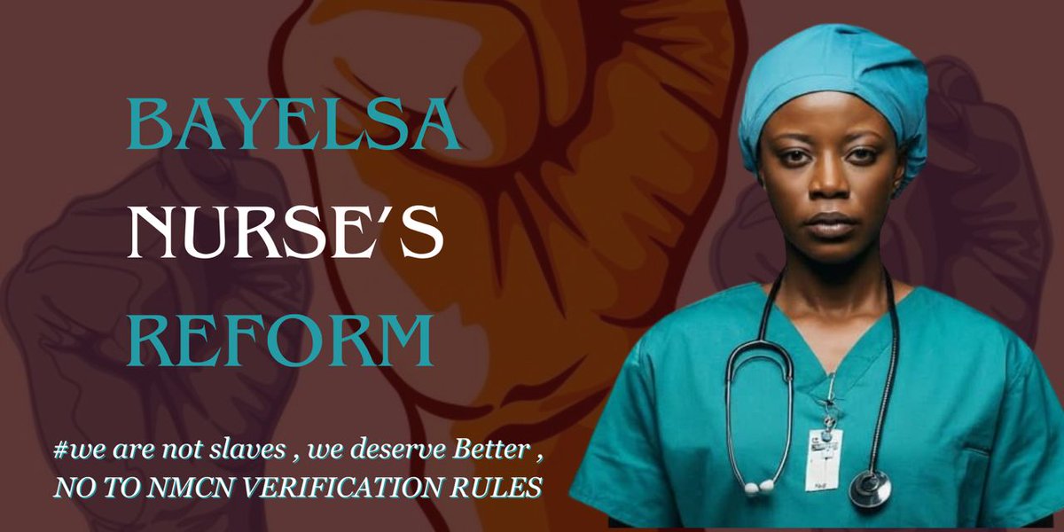 @Nigeria_NMC BAYELSA STATE NURSES ARE SAYING NO THE NEW VERIFICATION CIRCULAR. REVERSE THE RULES TODAY OR WATCH US STORM THE CITY OF YENAGOA TOMORROW!!! 
#NotoNMCNVerificationrule 
#NotoNMCNverficationrule