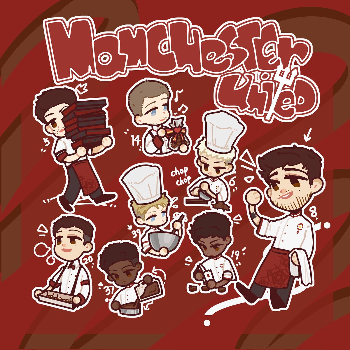 valentines chocolate mun.ver #footballfanart #ManchesterUnited