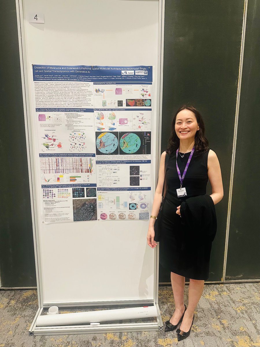 What a phenomenal meeting with an amazing group of speakers and attendees and top notch program in single-cell technologies! Thankful for the opportunity to present this work with @Zliu1218 @song_xiaofei @jeffgenome @MoffittNews @JAXcancercenter at #SCT24! @Fusion_Conf #MERFISH😊