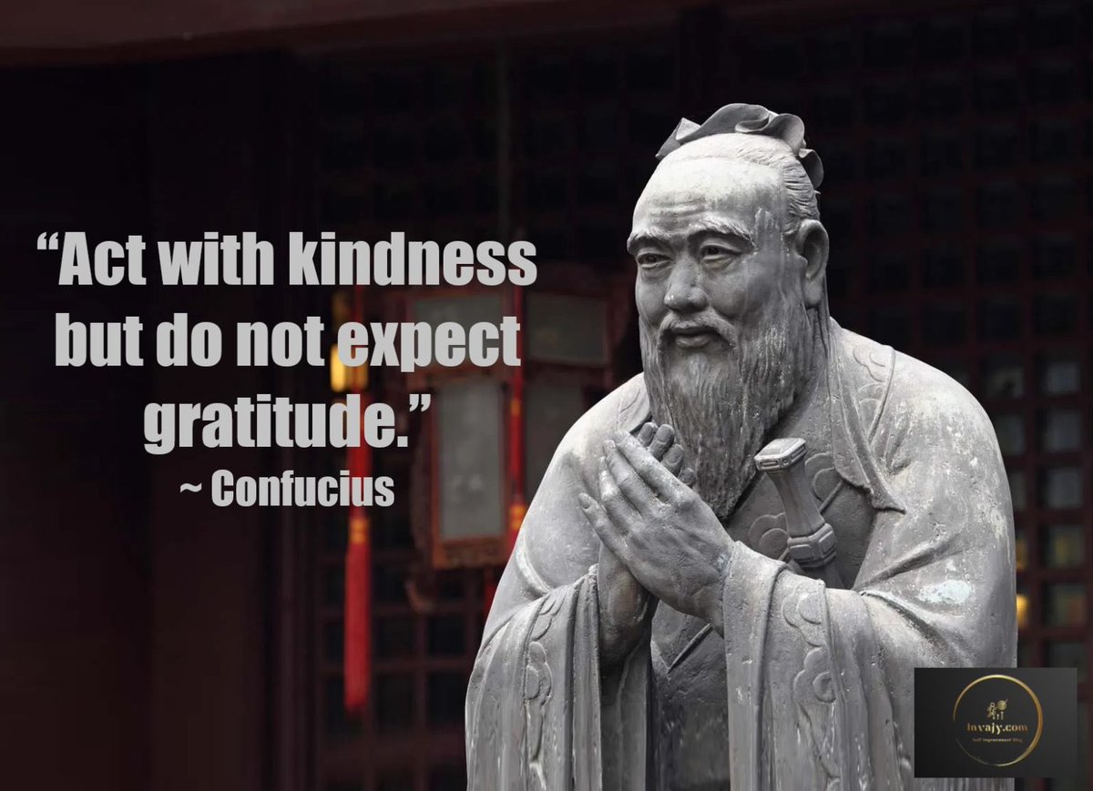 GeorgesStPierre's tweet photo. Act with kindness but do not expect gratitude.
~ Confucius https://t.co/Ns2YxztHsi