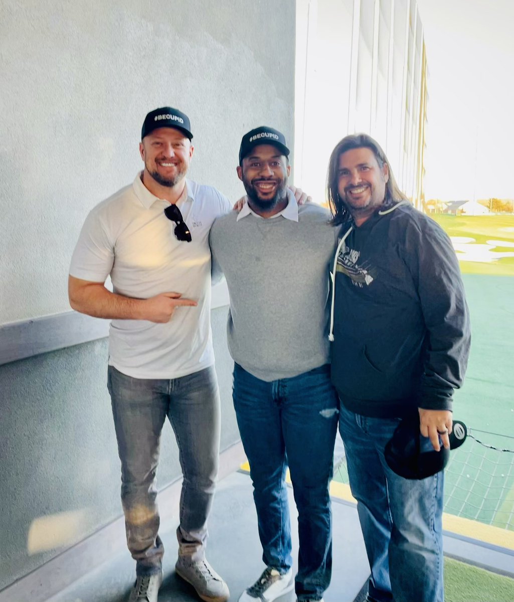 kennedyBrooks26's tweet photo. Thank you God for introducing me to these two amazing mentors. I had a great time @topgolf beating these two… one day😂 #BECUPID https://t.co/sd7N8yqE9j