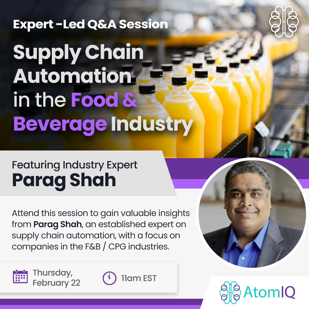 Join this exciting Q&amp;A session with Parag Shah, an expert who specializes in defining vision and strategy for large businesses, to learn valuable insights for optimizing supply chain in your organization. 

📅Thursday, February 22
🕚11am Eastern

Register: lnkd.in/dvHM4TVh