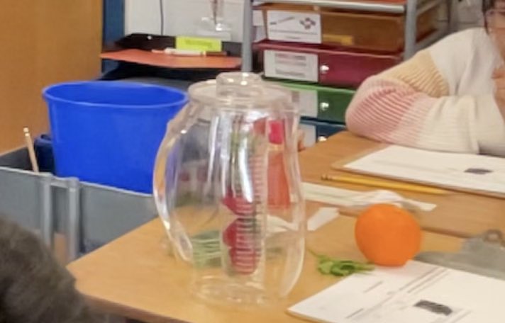completemath's tweet image. Got fruit infused water? 🍓 🍊 Lesson Study @Herndon_ES Nothing gives me more joy than to celebrate teachers &amp;amp; students doing mathematics! Ms Taylor was awesome in sustaining cognitive demand &amp;amp; 3rd graders were super persistent problem solvers!Scaling up a recipe to be healthy!