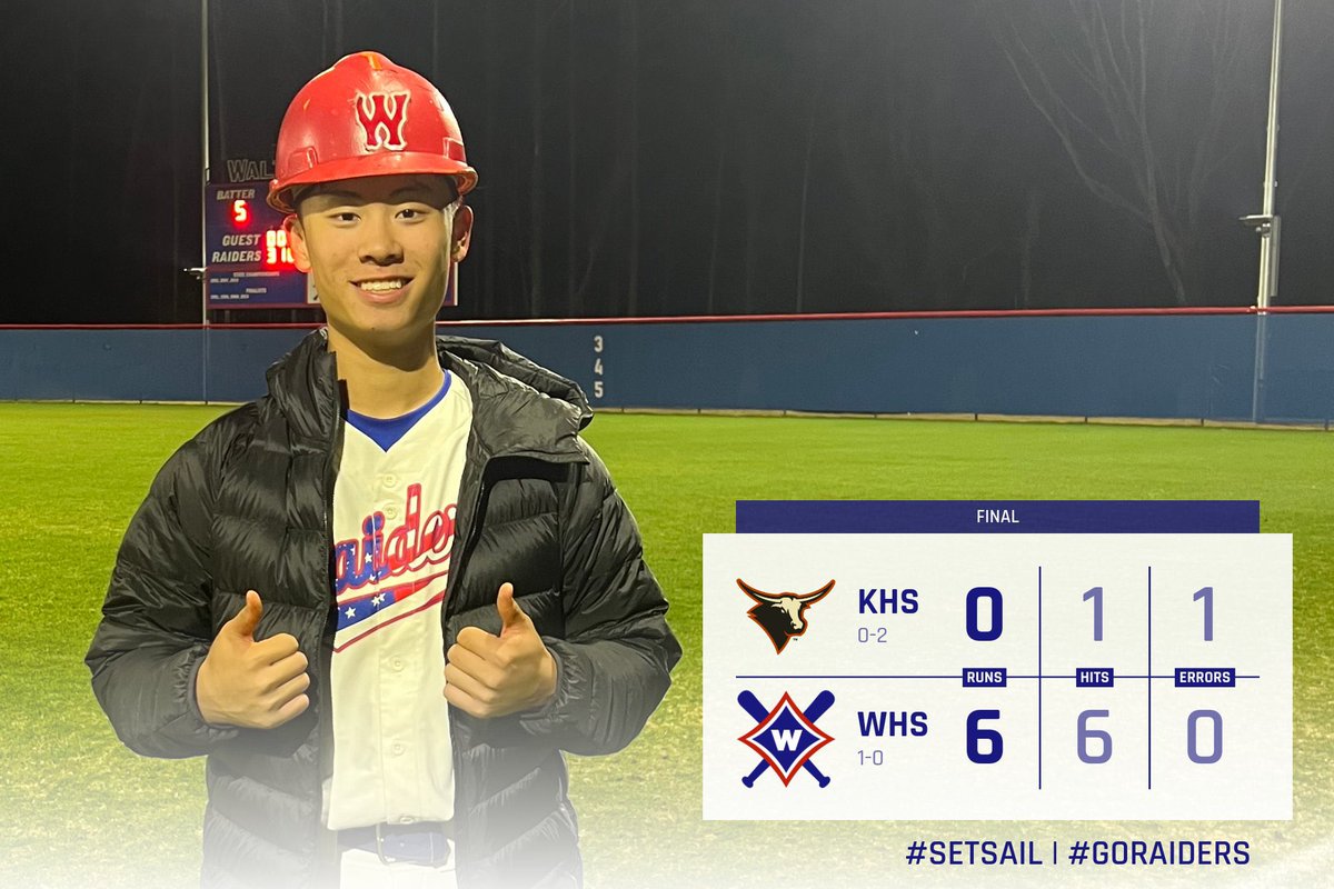 Walton Baseball (@walton_baseball) on Twitter photo Recap:
<a href="/Walker_k11/">Walker Killimett</a> 1/3 RBI, 3B, BB, 2 SBs
<a href="/leviclark_16/">levi clark</a> 1/2 RBI, 3B, 2 BBs
<a href="/davispwright1/">Davis Wright</a> 2/3 RBI
<a href="/parker_dastou/">Parker Dastou</a> 1/3 RBI
<a href="/MillerAlston1/">Miller Alston</a> 3IP 0ERs 3Ks
<a href="/Westin_C17/">Westin Chen 🇹🇼</a> 2IP 0ERs 4Ks W & P.O.T.G.
<a href="/WidemanAdam/">adam wideman</a> 1IP 0ERs 3Ks
<a href="/HardageEli/">Eli Hardage</a> 1IP 0ERs 0H
#SetSail | #GoRaiders Recap:
<a href="/Walker_k11/">Walker Killimett</a> 1/3 RBI, 3B, BB, 2 SBs
<a href="/leviclark_16/">levi clark</a> 1/2 RBI, 3B, 2 BBs
<a href="/davispwright1/">Davis Wright</a> 2/3 RBI
<a href="/parker_dastou/">Parker Dastou</a> 1/3 RBI
<a href="/MillerAlston1/">Miller Alston</a> 3IP 0ERs 3Ks
<a href="/Westin_C17/">Westin Chen 🇹🇼</a> 2IP 0ERs 4Ks W & P.O.T.G.
<a href="/WidemanAdam/">adam wideman</a> 1IP 0ERs 3Ks
<a href="/HardageEli/">Eli Hardage</a> 1IP 0ERs 0H
#SetSail | #GoRaiders