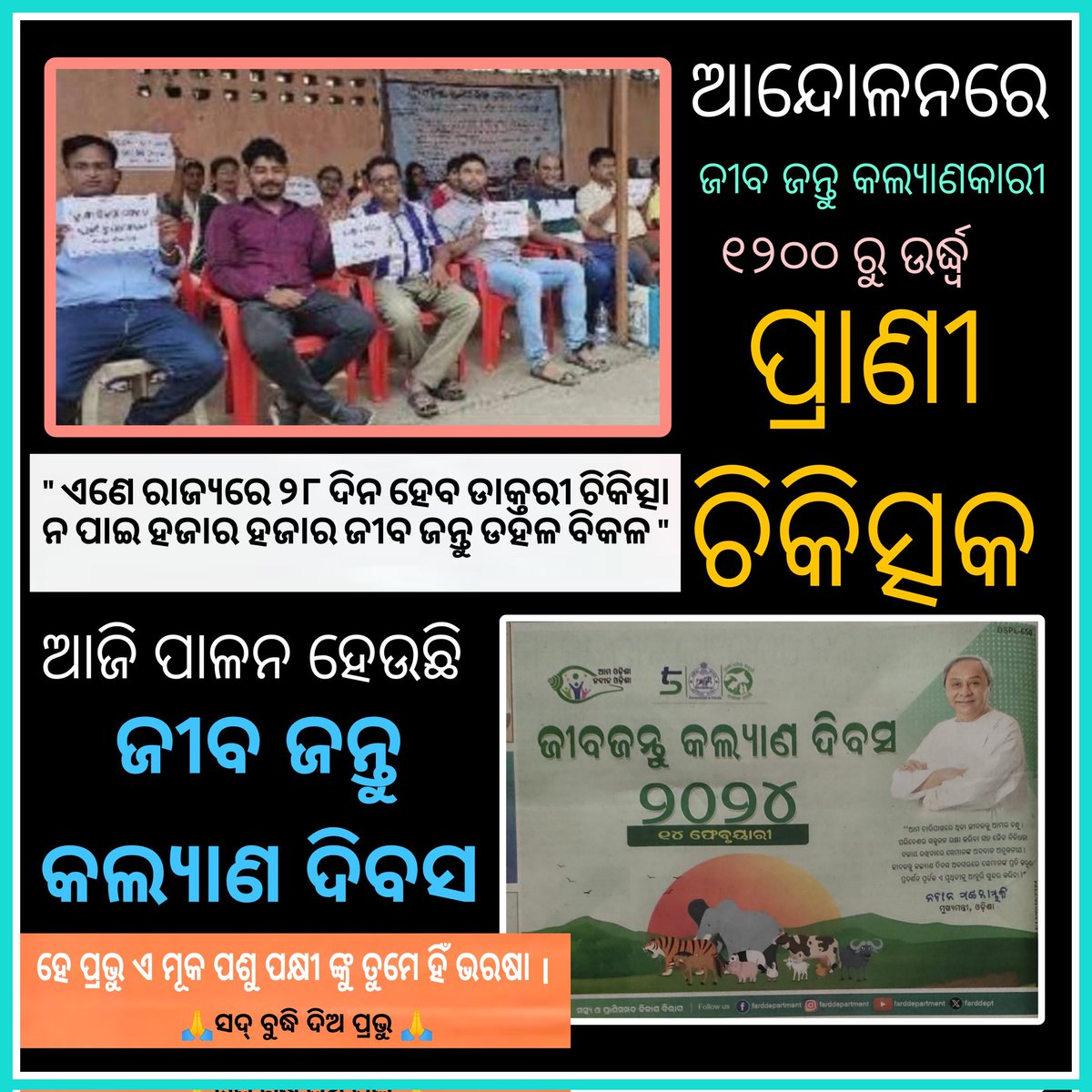 ଏ କି ପ୍ରକାର କଲ୍ୟାଣ ? ଜୟ ଜଗନ୍ନାଥ 🙏
<a href="/CMO_Odisha/">CMO Odisha</a> <a href="/dahvsodisha/">Directorate of AH&VS Odisha</a> <a href="/DM_Bhadrak/">District Administration,Bhadrak</a> @farddept <a href="/OVSABalasore/">OVSA Balasore</a> <a href="/ovsacuttack/">Odisha Veterinary Service Association CUTTACK</a> <a href="/ovsajharsuguda/">OVSA Jharsuguda</a>