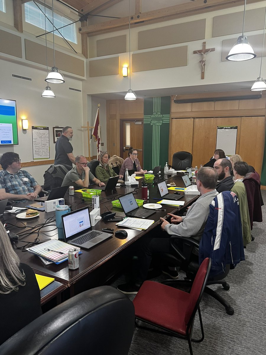 A great day of learning and collaboration for <a href="/CDSBEO/">CDSBEO</a> Grade 9 De-streamed math teachers.  Thanks to our amazing Math team-Meghan Wood, Judy Legault and Chris Maxwell and our De-streaming consultant Jordan Prophet for your leadership. #CDSBEOlearning