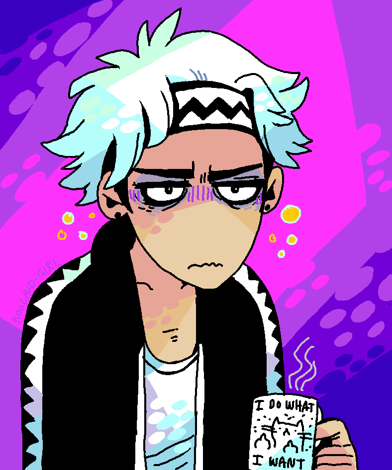 Koolaid_Girl23's tweet photo. I decided it was time to update my og pfp guzma drawing. 2016->2024 https://t.co/a8HEdV3F2b