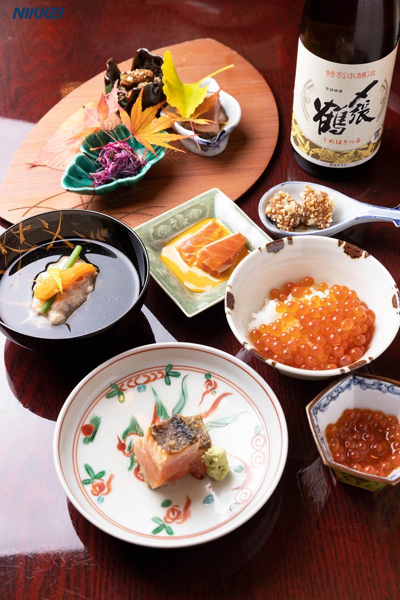 😎 🆒️ Japanese #cuisine 
#nikkeithestyle
#サケ文化
#新多久
#〆張鶴
#岩船米
 Image @NIKKEITheSTYLE