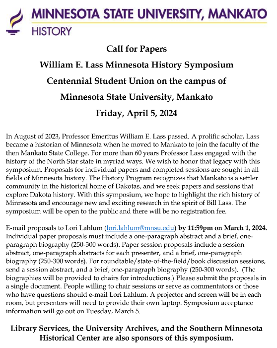 Midwestern History Association tweet media