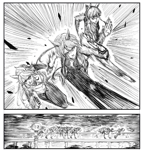 レース漫画人数基本的に多いから描くの地獄になりがち 