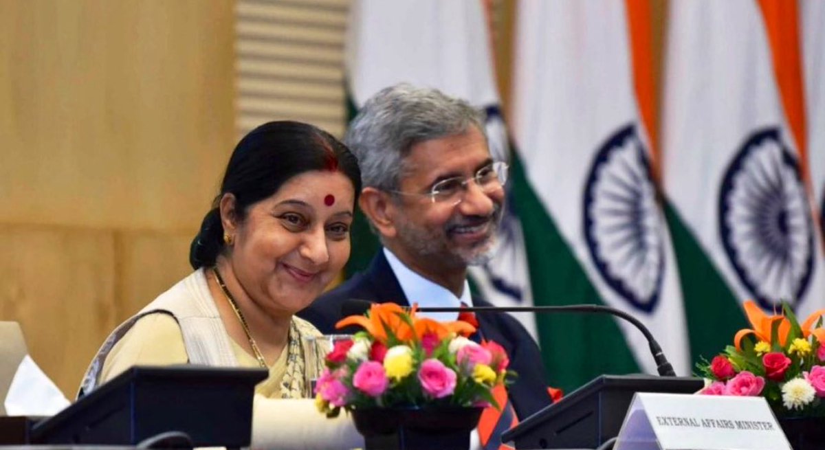 DrSJaishankar's tweet image. Remembering Sushma Swaraj ji on her birth anniversary today. Always miss her warm and inspiring presence. She will live in our hearts forever.