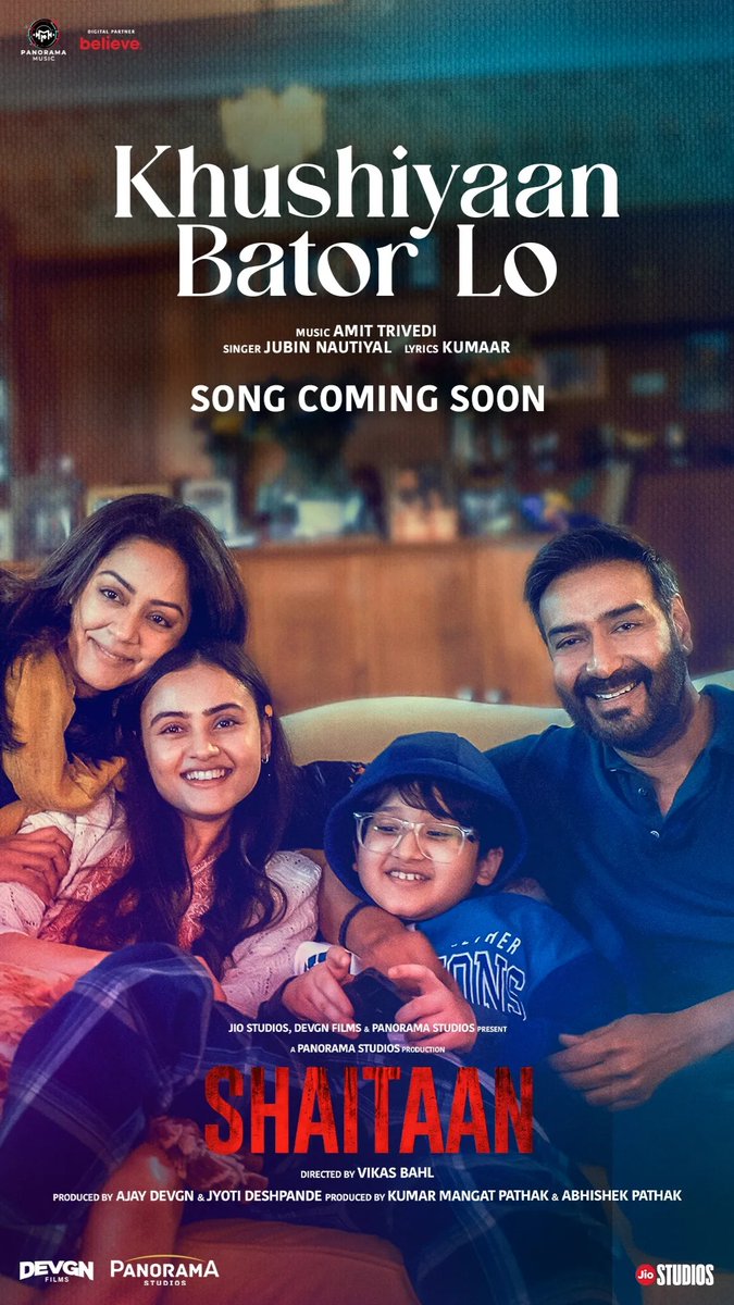 #KhushiyaanBatorLo from #Shaitaan Teaser Out Today #AjayDevgn