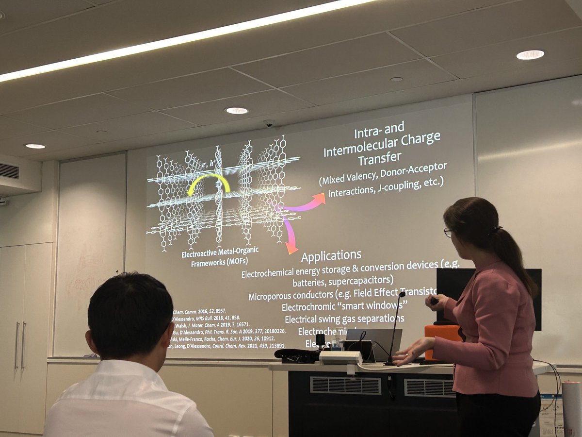 Prof Debbie Silvester (@debbiesilvester) on Twitter photo So amazing to have the wonderful Deanna D’Alessandro from USyd ChemEng here to give a seminar as part of the <a href="/RoySocChem/">Royal Society of Chemistry</a> Australasian Lecture tour. She gave a fantastic seminar on her work with MOFs from fundamentals to applications. Very interesting, as always😀 So amazing to have the wonderful Deanna D’Alessandro from USyd ChemEng here to give a seminar as part of the <a href="/RoySocChem/">Royal Society of Chemistry</a> Australasian Lecture tour. She gave a fantastic seminar on her work with MOFs from fundamentals to applications. Very interesting, as always😀