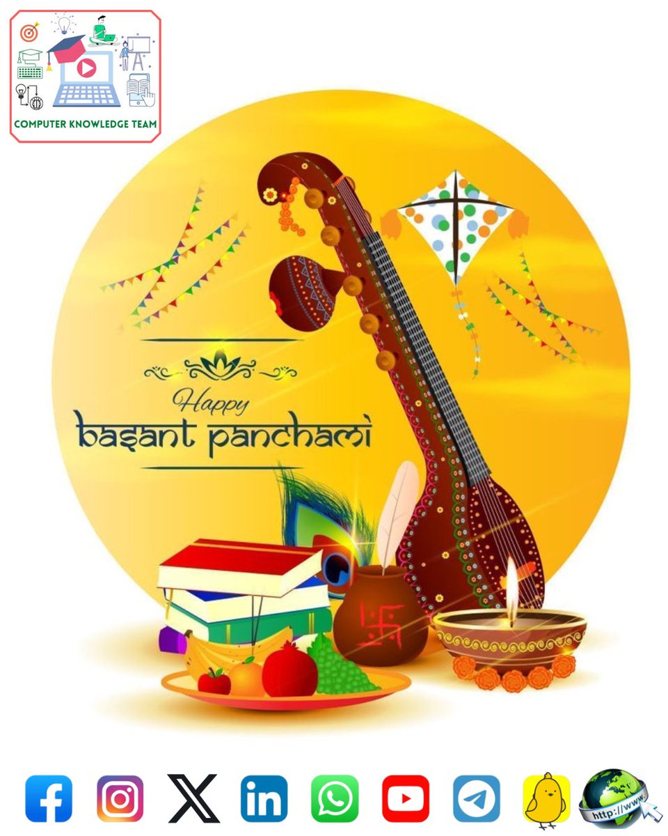 ComputerkTeam's tweet photo. या देवी सर्वभूतेषु बुद्धि-रूपेण संस्थिता।
नमस्तस्यै नमस्तस्यै नमस्तस्यै नमो नमः॥

Wishing you a Happy Saraswati Puja and Shubh Basant Panchami. May Maa Saraswati bless you all with oceans of knowledge.🙏🏻

#basantpanchami #SaraswatiPuja #BasantPanchami2024  
#saraswatipuja2024 https://t.co/9zFqkYQYgI