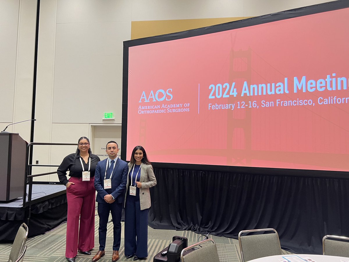 AndreaBRincon's tweet photo. Had the privilege of attending the AAOS Conference this year with the monumental support from AALOS! I can’t wait for next year!! @AAOS1 @aalos_social #GoAggies #SanFrancisco #AAOS2024 #AALOS #IdeaGrantScholar https://t.co/LkXTEud91l