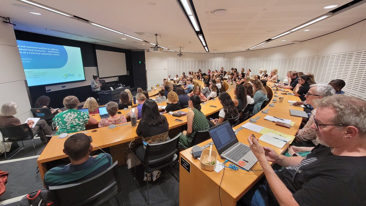 It's nice to see fully packed sessions at the #foodgovernance2024 conference. In 'The cost and affordability of healthy, sustainable & equitable diets' session @_Amanda_J_Lee_ @meron_lewis, Amanda Hill, Carmen Vargas, Kate Wingrow presented new work on diet cost & affordability.