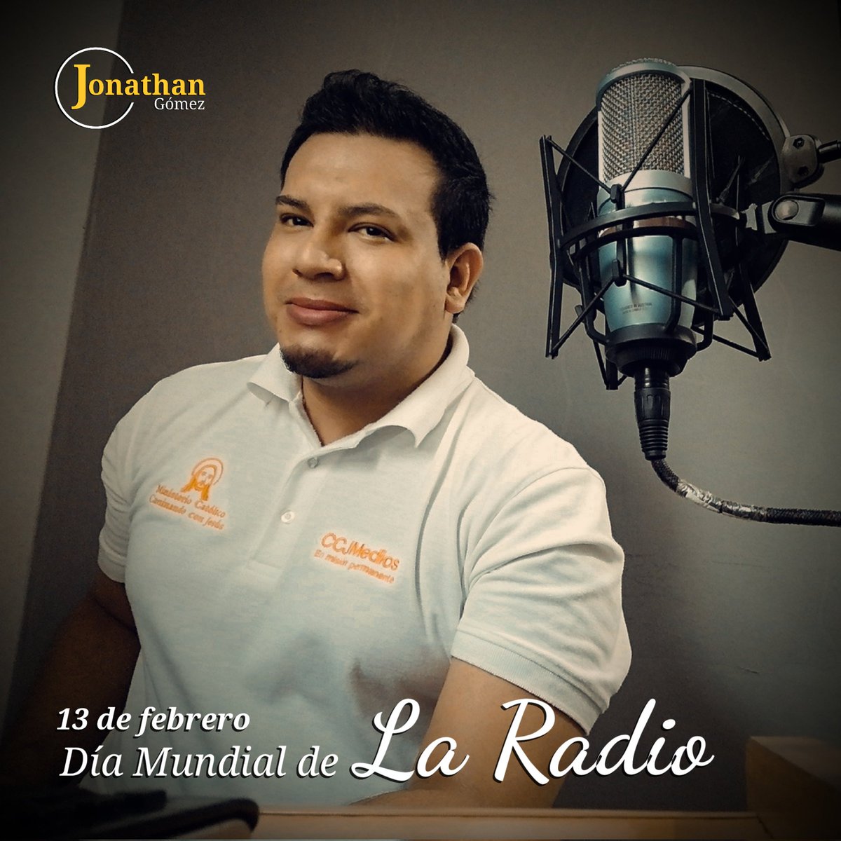 jnathanlocutor's tweet photo. #DíaMundialDeLaRadio 🎙️
✌️😉 #JonathanGómez 🚀 #Jnathan 🔥 #Locutor 🎙️ #LaVoz 📻 #Radio 📺 #TV 🇭🇳 #Honduras 🔁 #Replay 🎵 #Music https://t.co/keMst17yXO