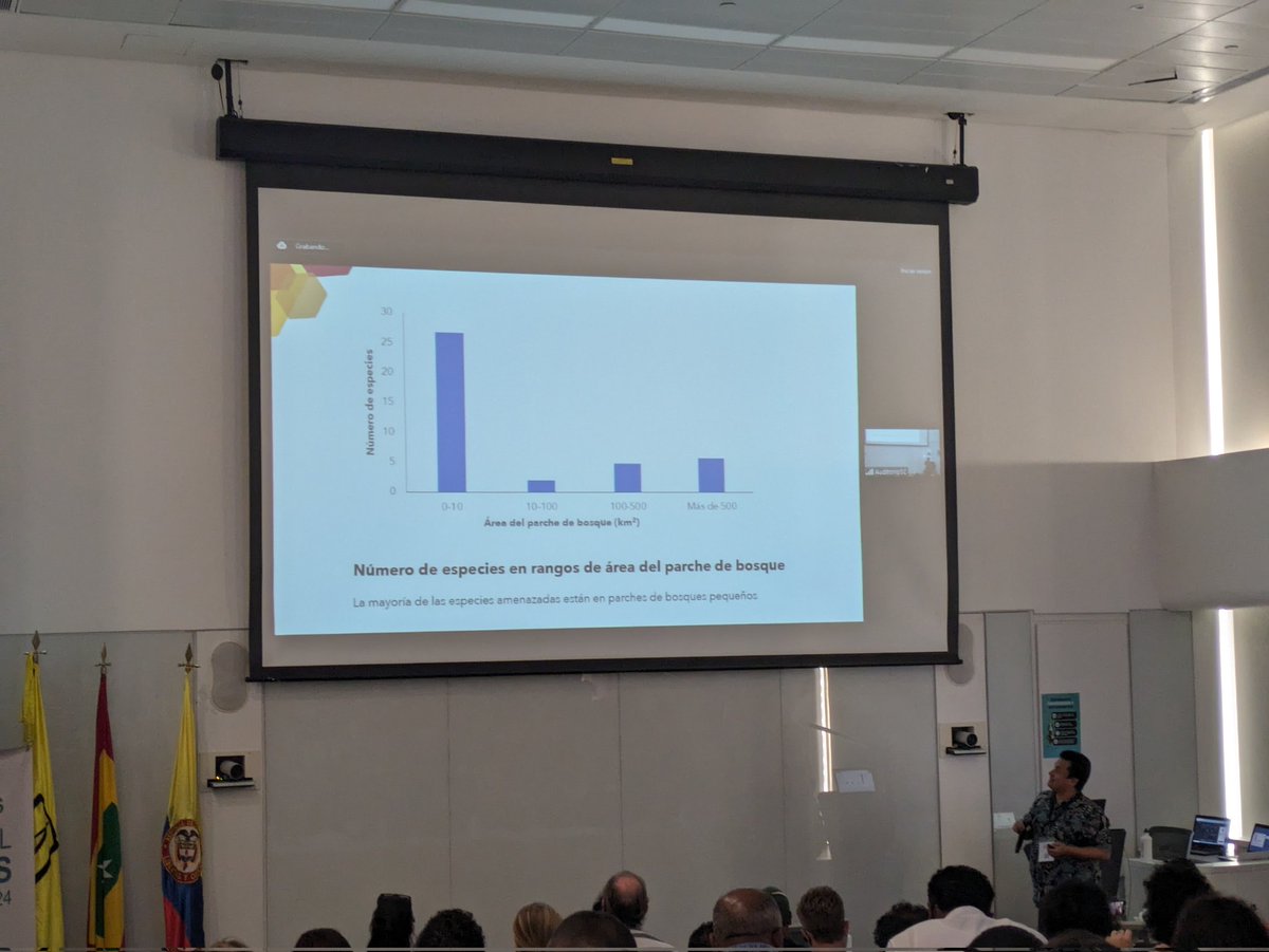 At #BotanicalBridges, Álvaro Idárraga gave a great presentation on plant conservation in the highly endangered dry forests of Colombia. Critical collaboration among a number of great Colombian botanists, including our own @Laura_ToroG at MBG! @mobotgarden