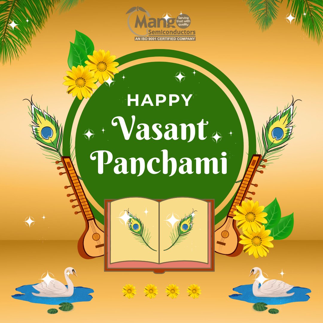 Celebrating the arrival of spring and the blooming wisdom on this auspicious day of #VasantPanchami. May Goddess Saraswati bless you with knowledge and wisdom. #HappyVasantPanchami #SaraswatiPuja #mangofy #mangosemi #b2bmango #bengalifestival #pooja #sarasvati
