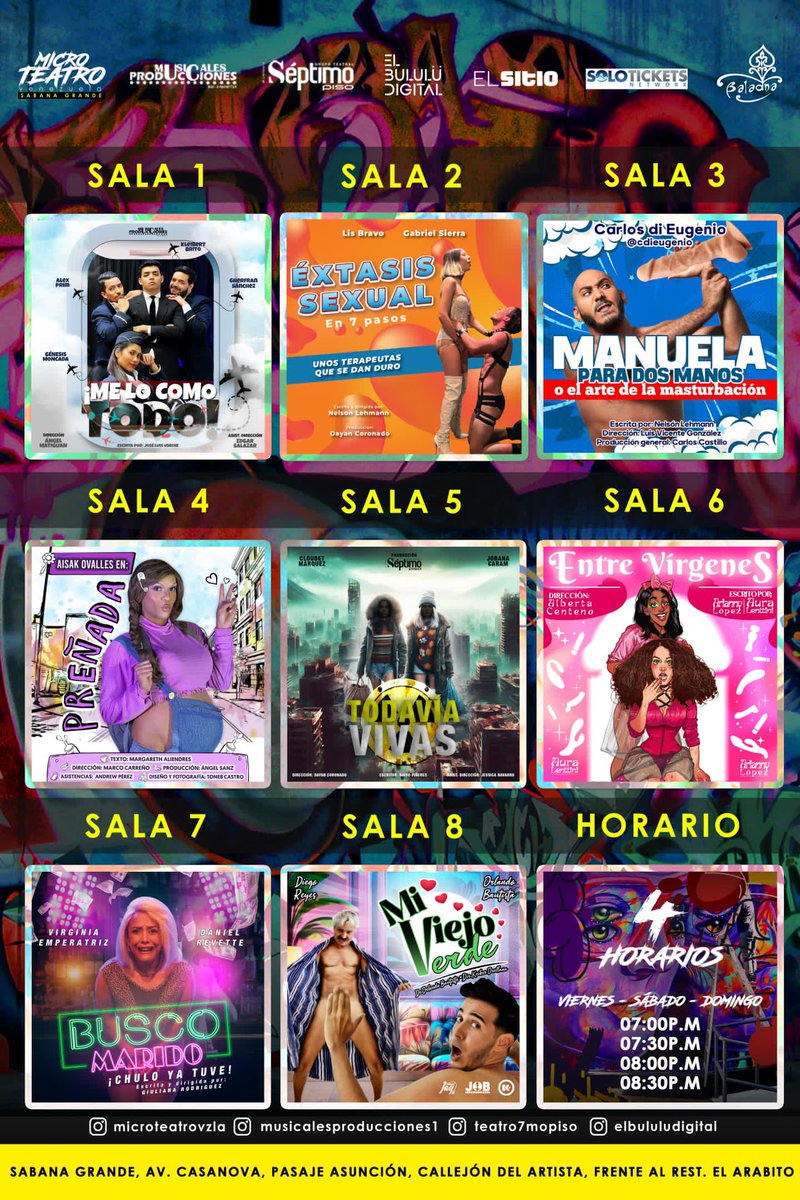 ¡Gracias por acompañarnos estos días de carnaval! Los esperamos este viernes, sábado y domingo para el cierre de nuestra segunda temporada😎

👇🏻👇🏻última oportunidad de verlas👇🏻👇🏻