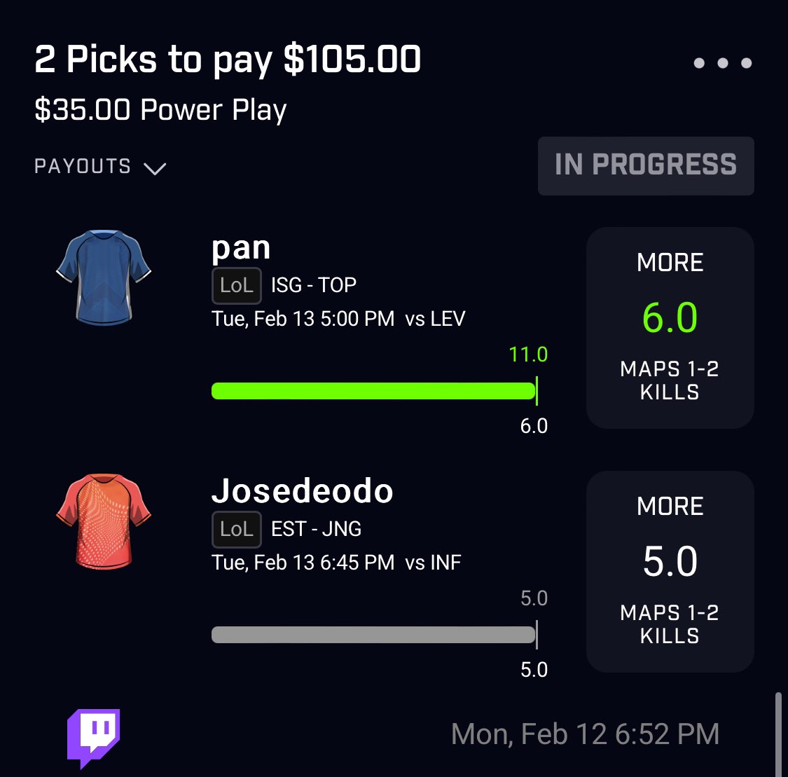 💵🔐

Posted here -> discord.gg/PsYdXC8D 

#LoL #CS2 #PrizePicks #NBA