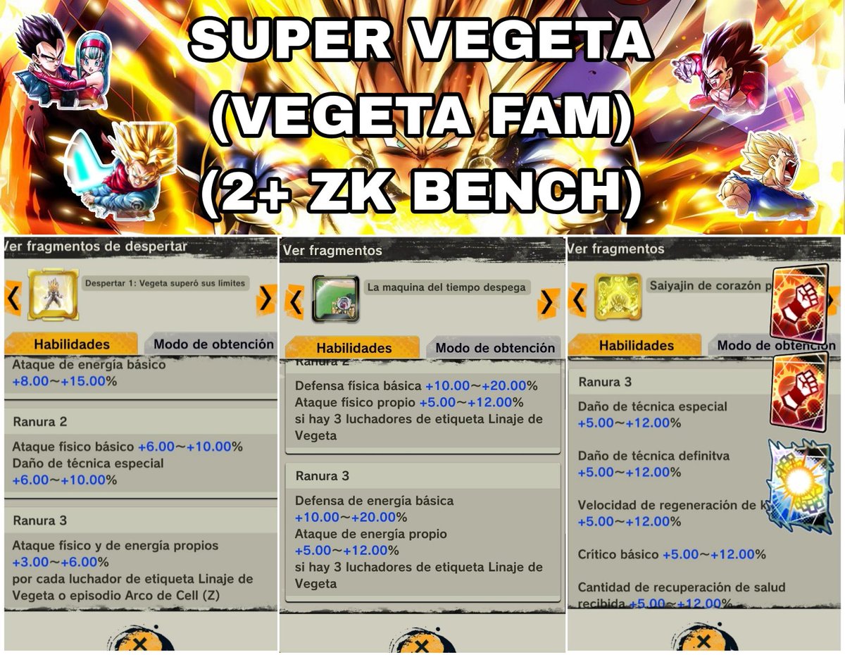 DangoLskt's tweet photo. SUPER VEGETA equipments
(Vegeta family)

#DBLegends 
#DragonBall https://t.co/VoILghHGk5