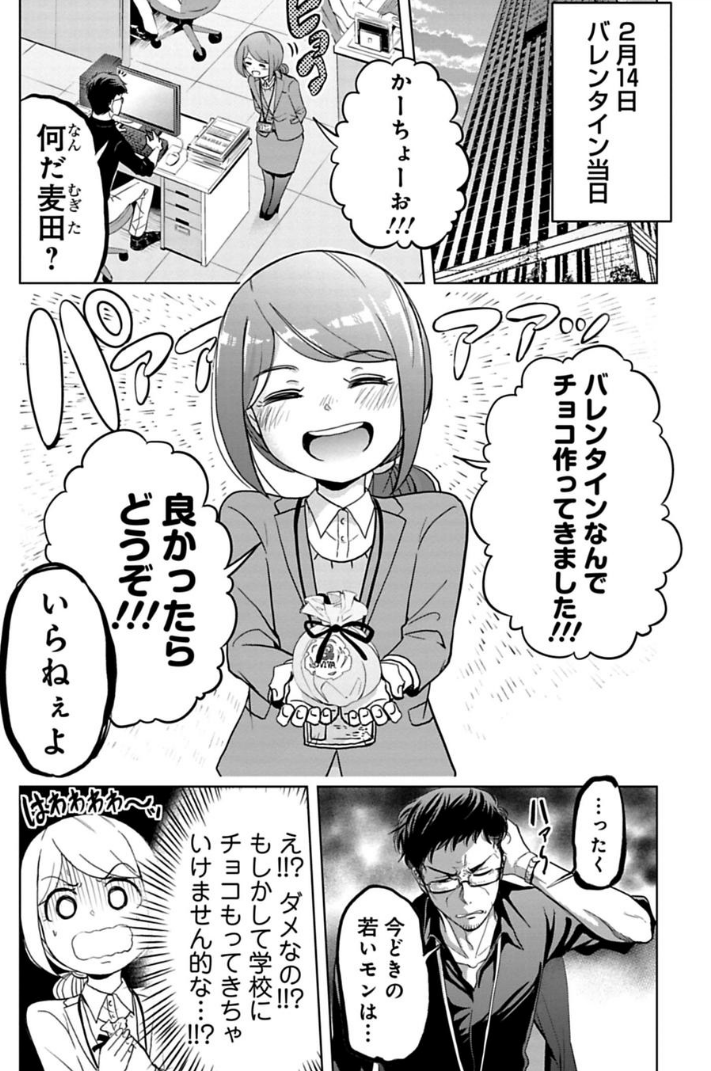 課長にバレンタインチョコを渡す話 1/2 