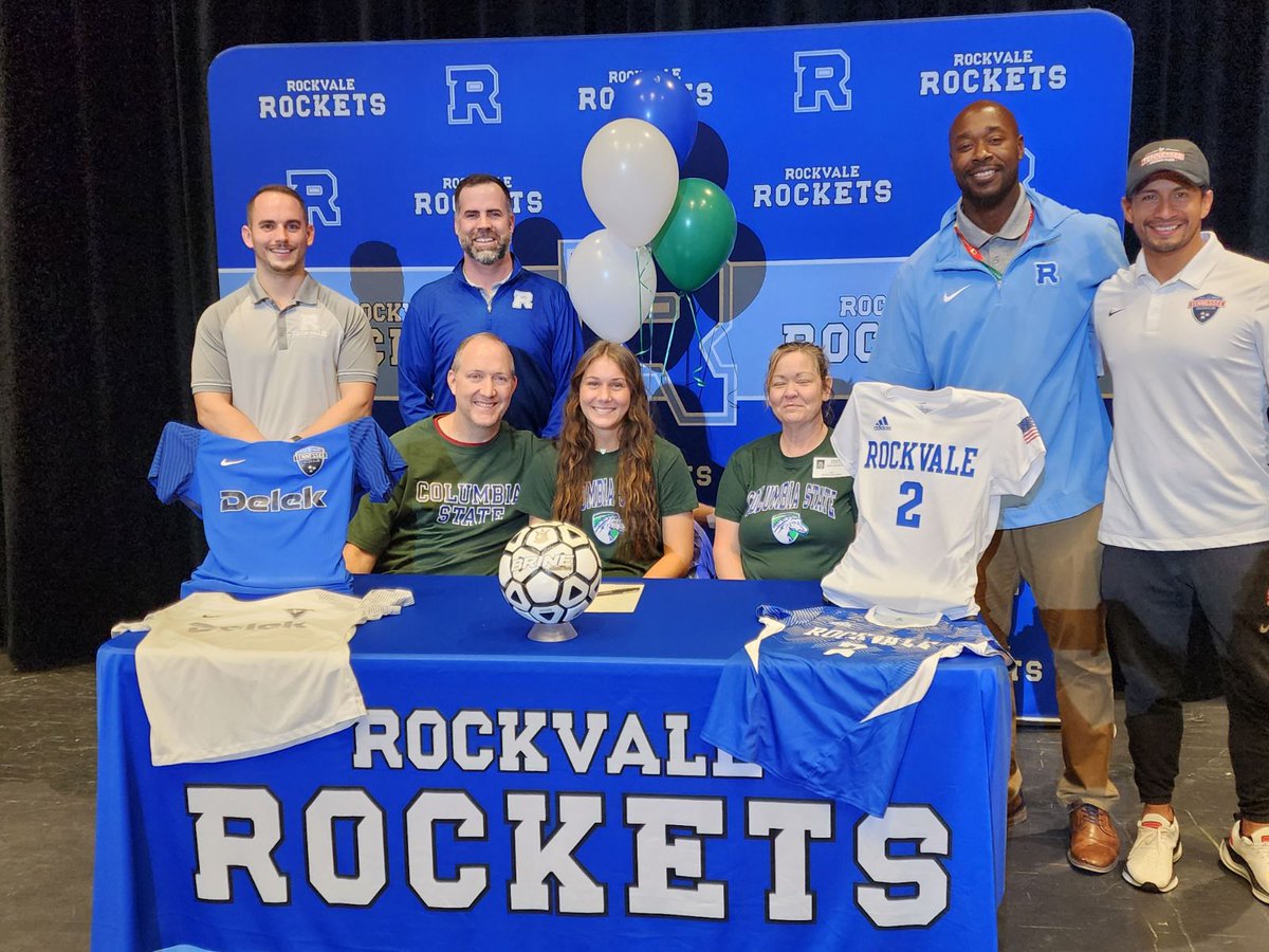 Rockvale Lady Rockets Soccer (@rockvalewsoccer) on Twitter photo Congratulations Izzy Scmitz on signing with Columbia State University! Wishing you all the best as you embark on this exciting journey. Here's to endless goals, victories, and unforgettable moments ahead! <a href="/RockvaleHigh_TN/">Rockvale High School</a> <a href="/RockvaleHS_Ath/">Rockvale High School Athletics</a> Congratulations Izzy Scmitz on signing with Columbia State University! Wishing you all the best as you embark on this exciting journey. Here's to endless goals, victories, and unforgettable moments ahead! <a href="/RockvaleHigh_TN/">Rockvale High School</a> <a href="/RockvaleHS_Ath/">Rockvale High School Athletics</a>