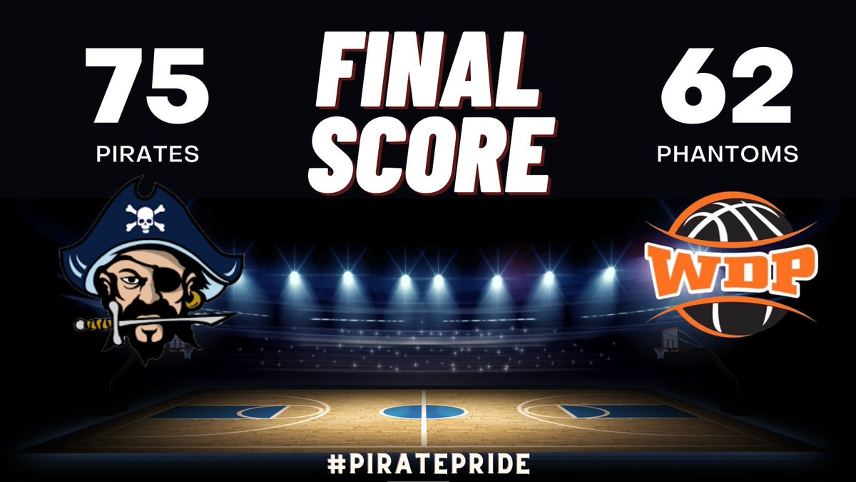 Pirates go on the road and get a good win at West De Pere! The team was led by @durkee_sawyer with 18, @bbuchinger33 with 17, and @maddoxcornette with 16. #wisbb