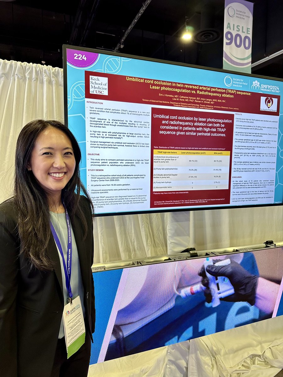 Ramen Chmait (@ramen_chmait) on Twitter photo 3rd year USC resident Dr Emi Komatsu presenting her work on the management of TRAP sequence at #smfm24. 
Dr Komatsu will be applying to MFM Fellowship this upcoming cycle. She’s a fantastic resident, and will no doubt be an excellent MFM. 
<a href="/MySMFM/">SMFM</a> <a href="/EmiKomatsu225/">Emi Komatsu</a> 3rd year USC resident Dr Emi Komatsu presenting her work on the management of TRAP sequence at #smfm24. 
Dr Komatsu will be applying to MFM Fellowship this upcoming cycle. She’s a fantastic resident, and will no doubt be an excellent MFM. 
<a href="/MySMFM/">SMFM</a> <a href="/EmiKomatsu225/">Emi Komatsu</a>