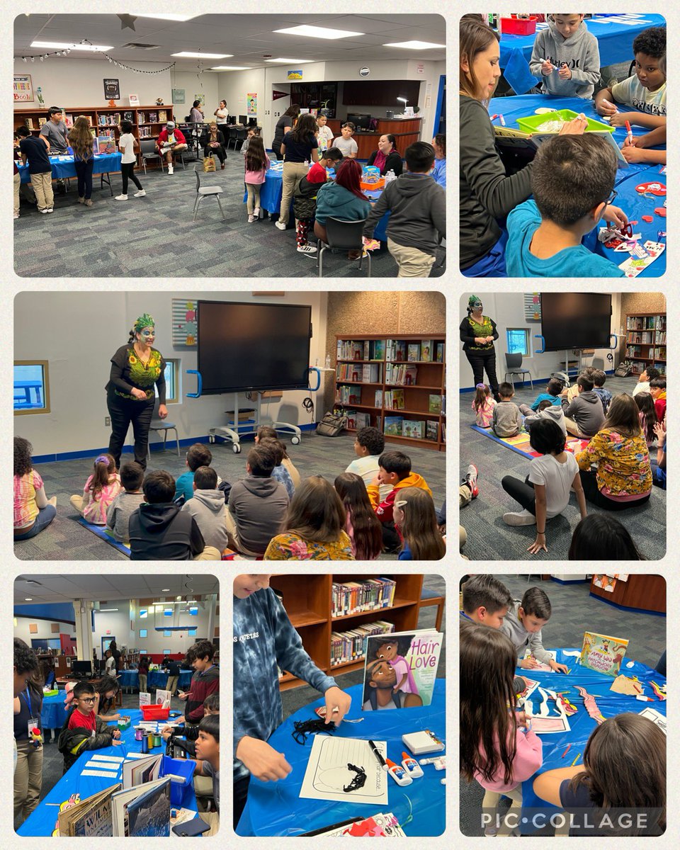 Our Family Literacy Night was a huge success!  We had storyteller and author @YoCuentoCuentoz which students and adults enjoyed very much.  Thank you to our teachers and NEHS for helping out with literacy stations. #SISDLibraries #SISD_Reads