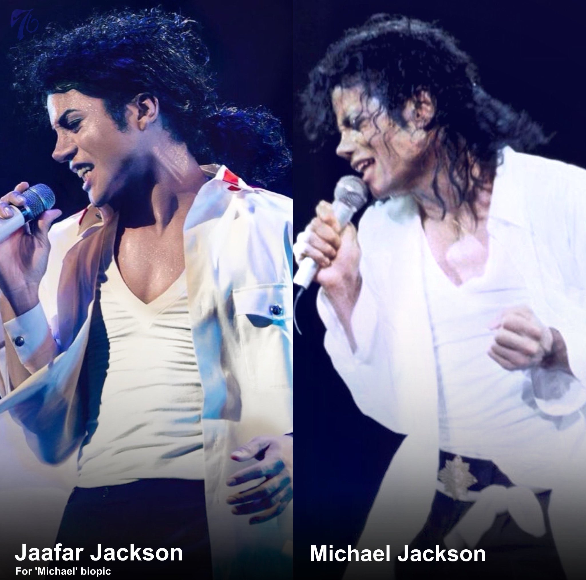 Comparação de Jafaar e Michael Jackson - Foto: Reprodução/X