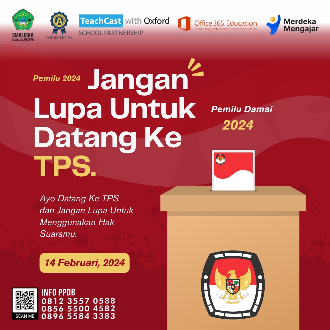 Satu suaramu menentukan masa depan bangsa. Jangan golput ya🤗
#kpps #Pemilu2024 #PemiluDamai2024 #pem