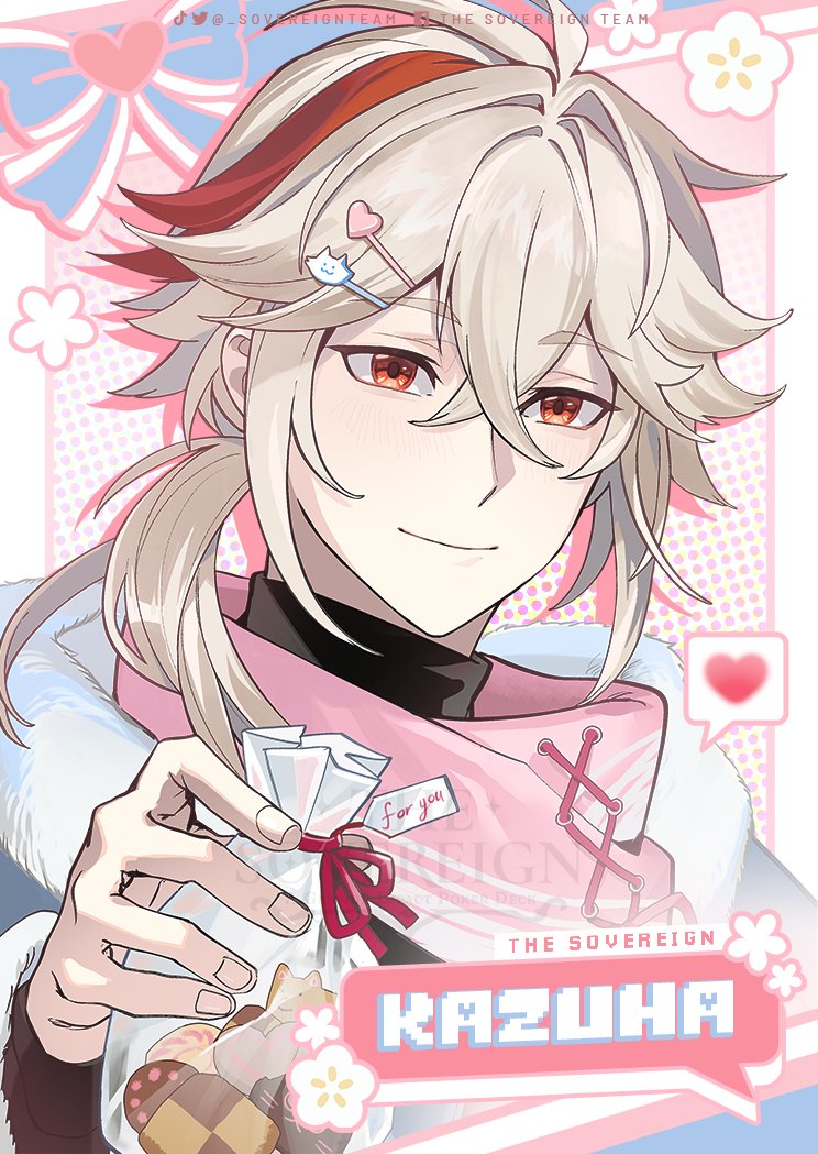 _SovereignTeam's tweet photo. What is everyone doing this Valentine’s Day? How about a little date with the boys? 💗

#原神 #GenshinImpact #Alhaitham #Kaveh #Kazuha #Ayato https://t.co/z2IqqWxaY7
