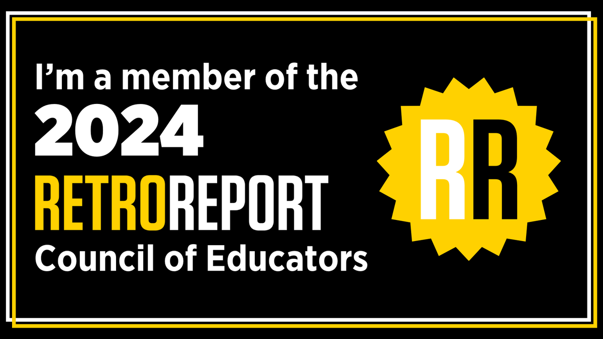 shelinawarren's tweet photo. I'm back at it again! I am so thrilled to be part of this phenomenal group of educators. I plan to incorporate more @RetroReport videos and activities in my classes! https://t.co/nlGU0BiFUJ