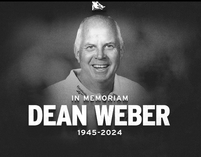 Dean was more than a colleague, he was part of our family. He served the @ArkRazorbacks for more than 50 years and now has earned his rest. He was a true legend who will forever be missed. We love you, Deano!
