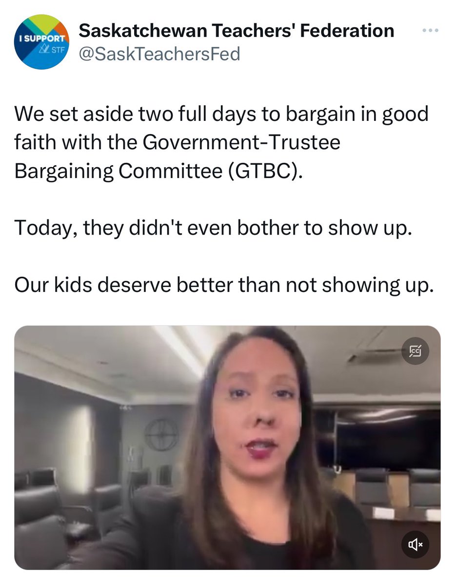 AOgieglo's tweet image. Note the empty chairs at the actual bargaining table. 

A government that blatantly lies to the electorate really doesn’t deserve to be in power.