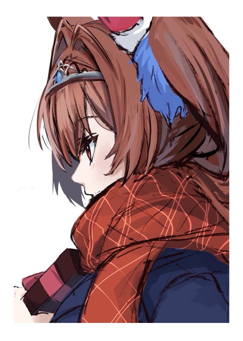 「blue coat scarf」 illustration images(Latest)
