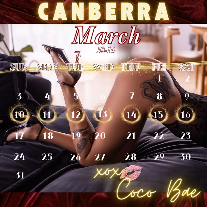 This just in!   I&rsquo;m coming to Canberra!!   Haven&rsquo;t been there since summer knats 2017 😂   Advanced bookings