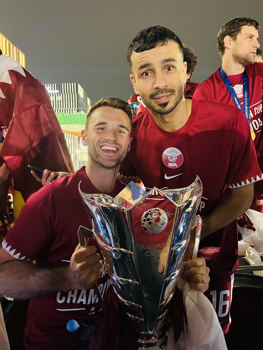 Marcus Hannon (@marcushannon92) on Twitter photo Proud to have played a small part in helping
<a href="/QFA_EN/">Qatar Football Association</a> win back to back Asian Cups! Amazing effort from all involved 🇶🇦📷🏆 Proud to have played a small part in helping
<a href="/QFA_EN/">Qatar Football Association</a> win back to back Asian Cups! Amazing effort from all involved 🇶🇦📷🏆