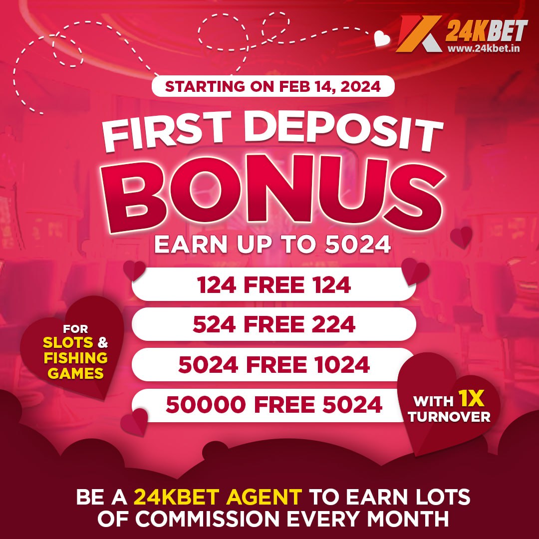 my24kgaminghub's tweet image. Read the Description for more Details.
#24kbet #earningapps #firstdepositbonus #valentinesdaybonus #FEB14TH