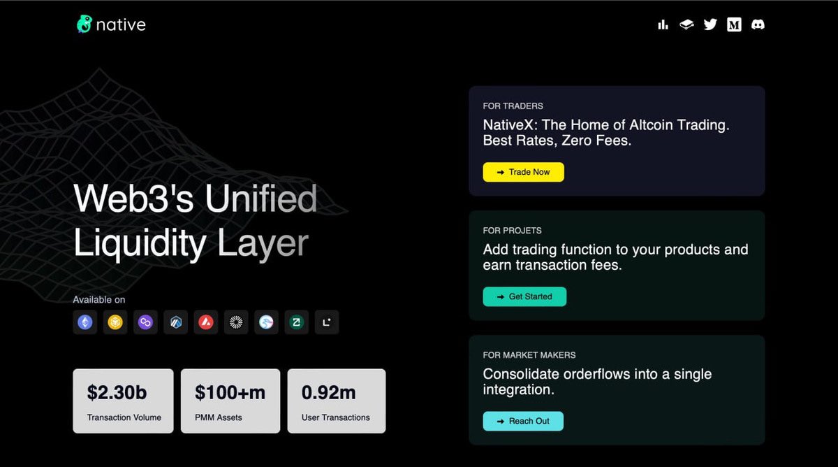🌊 #MantaPacific Ecosystem Spotlight: <a href="/native_fi/">Native</a> 

Native is revolutionizing Web3's liquidity landscape by integrating bridging, assets, and pricing into a seamless offering. Their innovative RFQ System and DEX platform aggregate order flow, enhancing capital efficiency and