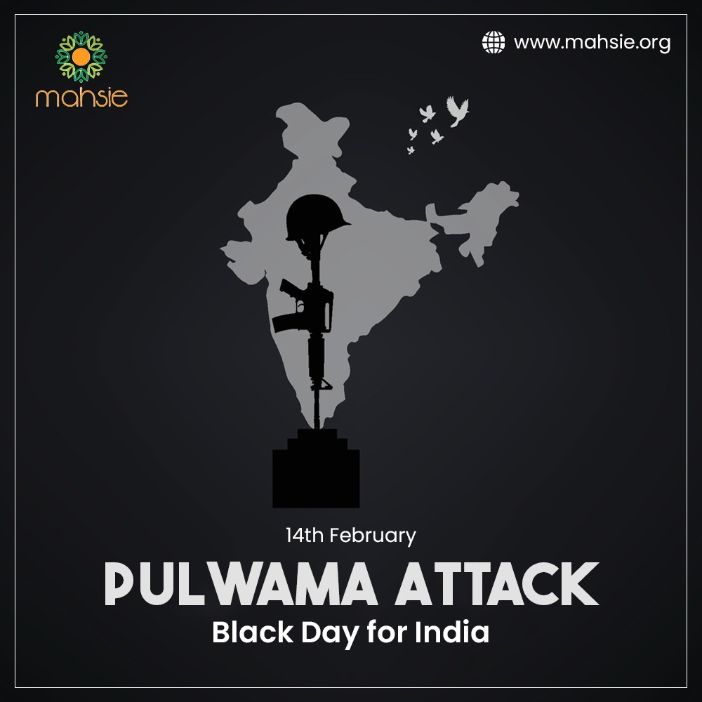 Mahsie stands in solidarity with the families of our martyrs, offering our deepest condolences and support. Their courage and sacrifice will always be remembered. 
Jai Hind 🇮🇳 

#PulwamaTerrorAttack
