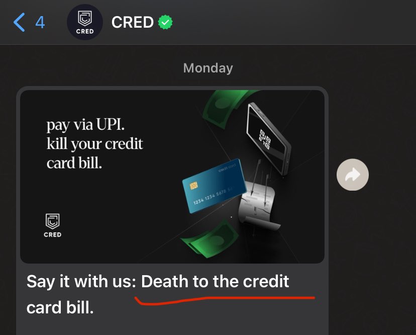 Death of what?
Isn’t this what got you to start “CRED” 🤦‍♂️